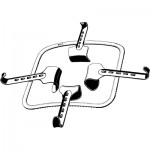 Kirschner Retractor Fixed Frame with Four Blades