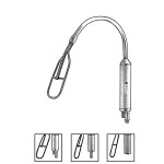 Biggs Mammoplasty Retractor with Fiber Optic and Suction Tube, 30mm