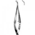 Vannas Scissors Angled On Flat Delicate