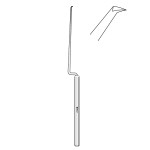 Oval Window Pick 0.25mm Tip Angled 30 Degrees, Malleable Shaft, Octagonal Handle, 6-1/4