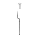 Oval Window Pick 0.33mm Tip Angled 90 Degrees, Malleable Shaft, Octagonal Handle, 6-1/2
