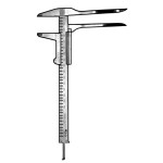 Neuro Caliper Measures up to 127mm, Graduated Measure in Inches and Millimeters with 90mm Delicate Blades