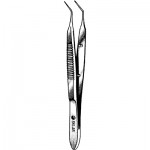 Kelman-McPherson Forceps Angled with Tying Platform 7.5mm Long 0.3mm Tip Width