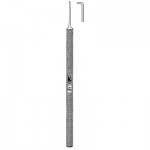 Sinskey Micro Iris Hook Angled 45°, Blunt Tip, 0.25mm Diameter