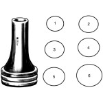 Zoellner Ear Speculum, #2, 65mm x 75mm, Oval, Black, 1-1/2
