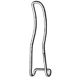 Sternberg Lip and Cheek Retractor, Single-Ended, 6-1/4