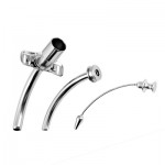 Jackson Tracheostomy Tube #4, Four Piece Set: Outer, Inner, 15mm Adaptor, Obturator - Set