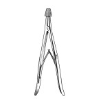 Landolt Spreading Forceps for Specula, Straight, 8-1/4