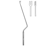 Hosobuchi Pituitary Curette, Straight Tip, Fork Shape, 10-1/4