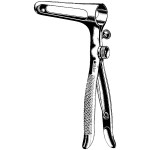 Sims Rectal Speculum with Set Screw, Fenestrated