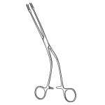Millin Prostatectomy Forceps, Forked Tips, Straight Jaws with Angled Shanks, 9-1/2