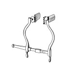 Judd-Masson Bladder Retractor with Frame and Swivel Lateral Blades (70mm / 50mm). 90mm Spread. For use with Central Blade 85-5351