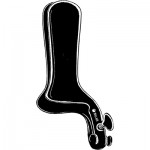 Sklar Black Collin Vaginal Speculum Medium With Permanent Smoke Evacuation Tube - Each Sold Separately