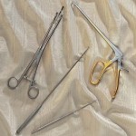 Mini Colposcopy Set Includes Kogan Endocervical Speculum #90-3990, Iris Hook #90-8336, Mini Endocervical Curette #90-6285 and Mini Tischler Biopsy Punch #90-7530 - Set