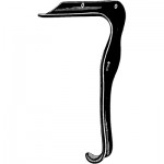 Sklar Black Jackson Vaginal Retractor Medium Without Tube or Loop - Each Sold Separately
