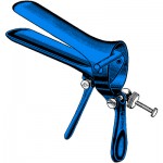 Sklar Blue Cusco Vaginal Speculum, Medium, 3-1/3