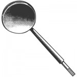 Mouth Mirror #5 Optical Glass Cone Socket - Box of 12