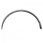 #2 Ferguson Needle 1/2 Circle, Taper Point - Pack of 12
