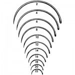 Ferguson Suture Needle 1/2 Circle #22 Taper Point Regular Eye Unit of Measurement: Pack of 12