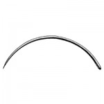 Size 2 Regular Surgeon Needle 3/8 Circle, Reverse Cutting Edge - Pack of 12