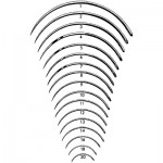 Regular Surgeons Suture Needle 3/8 Circle #16 Cutting Edge Regular Eye - Pack of 12