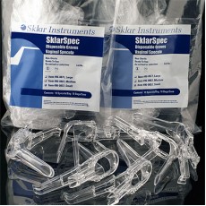 Medium SklarSpec Disposable Graves Vaginal Specula Non-Sterile. Latex-Free. SklarSpec plastic specula are clear, disposable and comfortable. Plastic material allows 360 degree visibility and reduces thermal shock. Provides protection for the doctor, the n Medium SklarSpec Disposable Graves Vaginal Specula Non-Sterile. Latex-Free. SklarSpec plastic specula are clear, disposable and comfortable. Plastic material allows 360 degree visibility and reduces thermal shock. Provides protection for the doctor, the n