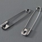 Safety Pins #3 Sterile. 2 pieces per pack. 50 packs per case. 100 pieces per case. - Case of 100