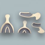 Small Bite Registration Tray Anterior, Light Yellow / White - Pack of 35