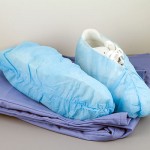Universal Shoe Covers Sterile. Anti-Skid. Blue. - Case of 25