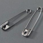 Safety Pins #1 Sterile. 2 pieces per pack. 50 packs per case. 100 pieces per case. - Case of 100