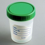 Specimen Cup Non-Sterile. With Screw Lid. - Case of 25