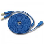 12' Bipolar Forceps Cord Single Use, Sterile, Flying Lead - Box of 10