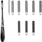 Tungsten Carbide Maltz Nasal Rasp, #8, Straight, 7-1/2