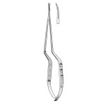 Yasargil Micro Scissors Curved, Sharp/Sharp, Flat Bayonet 7-3/4