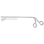 Endolaryngeal Micro Alligator Forceps Left Curved, 2mm 9-3/4