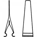 14mm Single Vascular Clamp Size 3, Vessel Size 1.0mm - 2.2mm