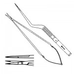 240mm Scissors Bayonet Flat Handle, Straight Tip, Toothed Blades